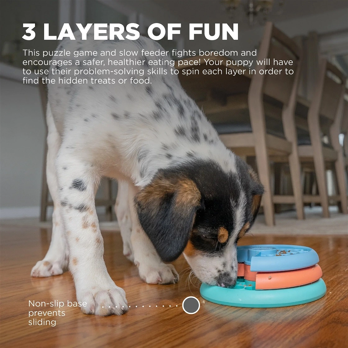 Puppy Lickin Layers 3-farvet SV2 - aktivitetslegetøj til hvalpe